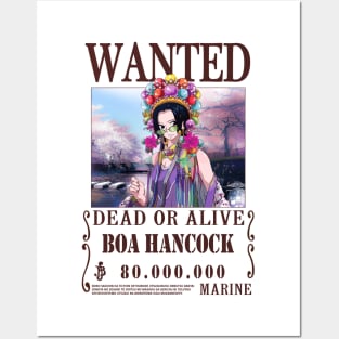 Boa Hancock One Piece Wanted Posters and Art